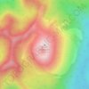 Mappa topografica Volcán Apagado, altitudine, rilievo