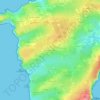 Mappa topografica Kerellot Treflez, altitudine, rilievo