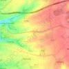 Mappa topografica Saint-Agnan, altitudine, rilievo