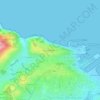 Mappa topografica Parque del Marxán, altitudine, rilievo