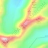 Mappa topografica Dzo Jongo West, altitudine, rilievo