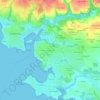 Mappa topografica Kerancalvez, altitudine, rilievo