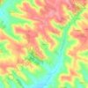 Mappa topografica Tissac, altitudine, rilievo