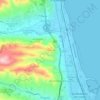 Mappa topografica Montesecco, altitudine, rilievo