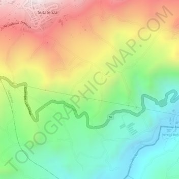 Mappa topografica San Jose, altitudine, rilievo