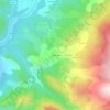 Mappa topografica La Bourasse, altitudine, rilievo