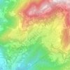 Mappa topografica Chesières, altitudine, rilievo