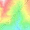 Mappa topografica Alto Peru, altitudine, rilievo