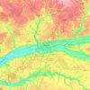 Mappa topografica Tours, altitudine, rilievo