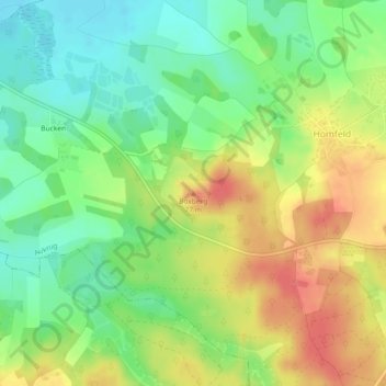 Mappa topografica Boxberg, altitudine, rilievo