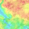 Mappa topografica Les Quatre Cheminées, altitudine, rilievo
