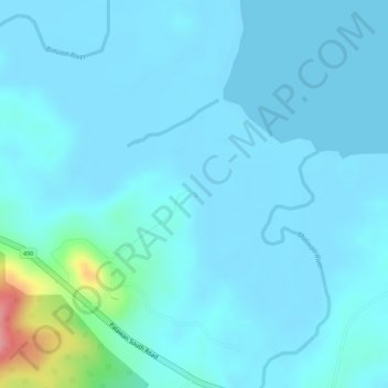 Mappa topografica Sta. Lucia Hot Springs, altitudine, rilievo