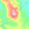 Mappa topografica La Cienega, altitudine, rilievo