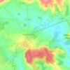 Mappa topografica Les Aubey, altitudine, rilievo