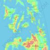 Mappa topografica Bohol, altitudine, rilievo