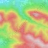 Mappa topografica Cap d'Aval de la Serre, altitudine, rilievo