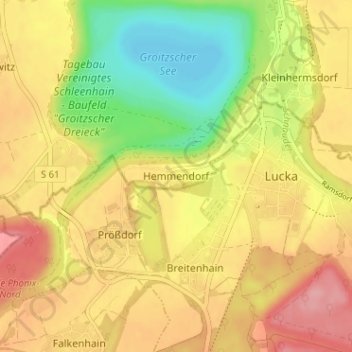 Mappa topografica Hemmendorf, altitudine, rilievo