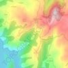 Mappa topografica Covelo, altitudine, rilievo