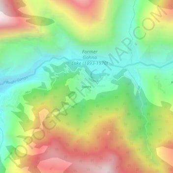 Mappa topografica Durmi, altitudine, rilievo