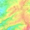 Mappa topografica Terhorst, altitudine, rilievo