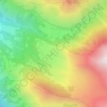 Mappa topografica Herou, altitudine, rilievo