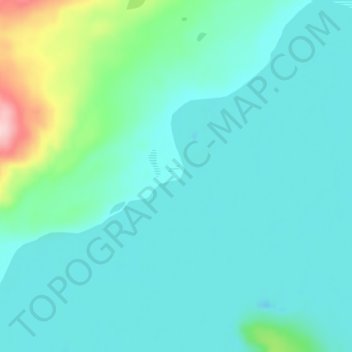 Mappa topografica Hazen Camp, altitudine, rilievo