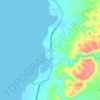 Mappa topografica Tacup, altitudine, rilievo