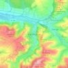 Mappa topografica Brochthausen, altitudine, rilievo