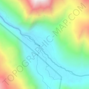 Mappa topografica Panchtarni, altitudine, rilievo