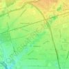 Mappa topografica Westbury South, altitudine, rilievo
