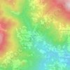 Mappa topografica Dorbora, altitudine, rilievo