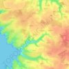 Mappa topografica Keroyan, altitudine, rilievo