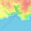 Mappa topografica Caswell Bay, altitudine, rilievo