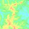 Mappa topografica Springville, altitudine, rilievo