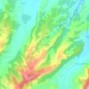 Mappa topografica Valle di Segola, altitudine, rilievo