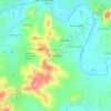 Mappa topografica Dunkled Estates, altitudine, rilievo