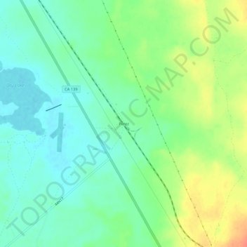 Mappa topografica Perez, altitudine, rilievo