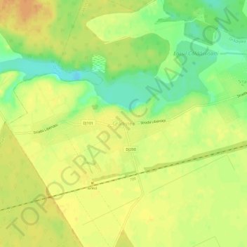 Mappa topografica Grădiștea, altitudine, rilievo