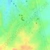 Mappa topografica godavarikhani, altitudine, rilievo