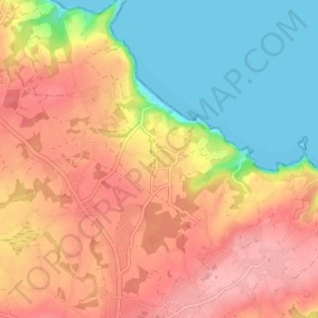 Mappa topografica Trevros, altitudine, rilievo