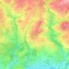 Mappa topografica Montmeunier, altitudine, rilievo