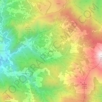 Mappa topografica Statale, altitudine, rilievo
