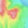 Mappa topografica Mont Cindre, altitudine, rilievo