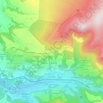 Mappa topografica Résidence SUPER MURAT, altitudine, rilievo