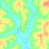 Mappa topografica Pawnee, altitudine, rilievo