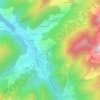 Mappa topografica Mont d'Evian, altitudine, rilievo