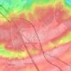 Mappa topografica Trieu-Courrière, altitudine, rilievo