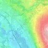 Mappa topografica Pouilly, altitudine, rilievo