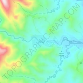 Mappa topografica Quiput, altitudine, rilievo