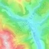 Mappa topografica Le Seignus d'Allos, altitudine, rilievo